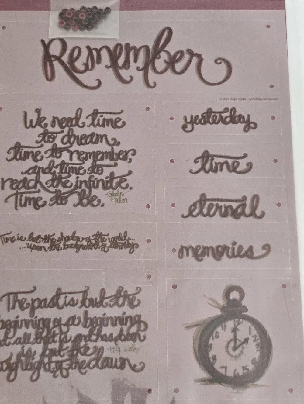 new MAGIC SCRAPS Monochromatics Remember Themed Scrapbook Junk Journal Combo Kit